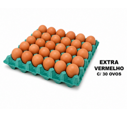 BANDEJA OVOS EXTRA VERMELHO C/30 OVOS